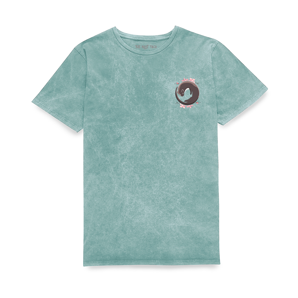 Otter Logo Pocket T-Shirt - Mint Acid Wash
